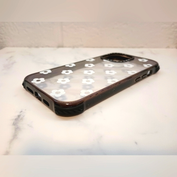 Casetify iPhone 14 Pro Max -Ditsy Daisies - White Black, Ultra Impact Case - Picture 5 of 5